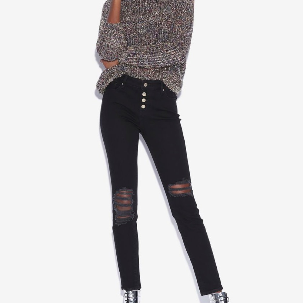 A/X ARMANI EXCHANGE J27 Super Skinny Ripped Jeans